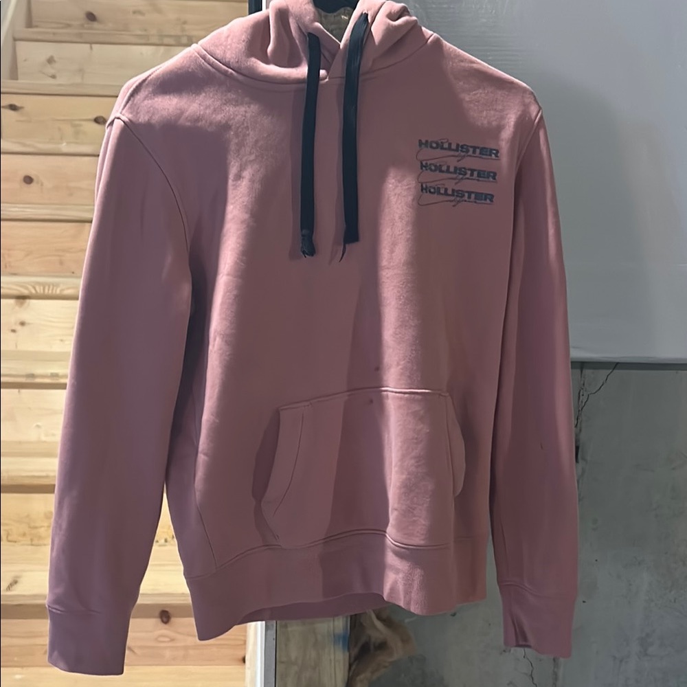 Hollister Pink Mens Hoodie